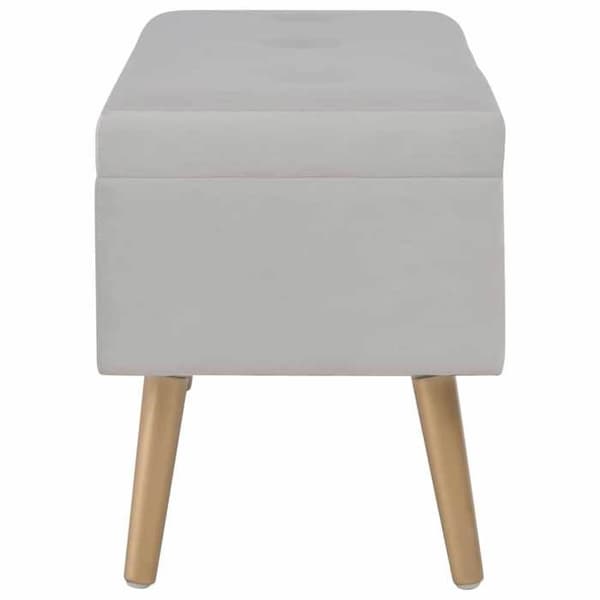 Maison Exclusive - Penkki säilytystilalla 80 cm Harmaa sametti