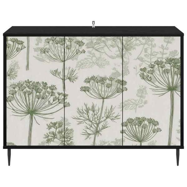 Maison Exclusive - Buffet GOTHA Sort eg 102 x 33 x 76 cm Ingeniørtræ