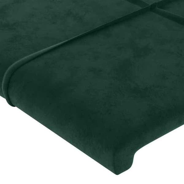 Maison Exclusive - LED-pääty vihreä 80x5x78/88 cm sametti Mörkgrön
