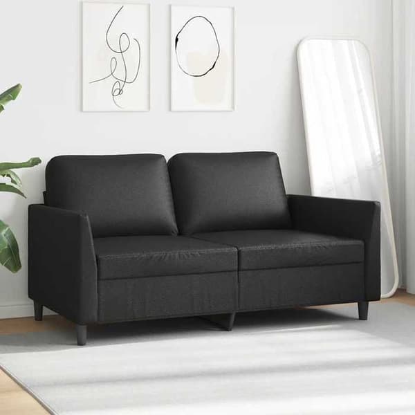 Maison Exclusive - 2-personers Sofa Sort 140 cm Syntetisk Læder