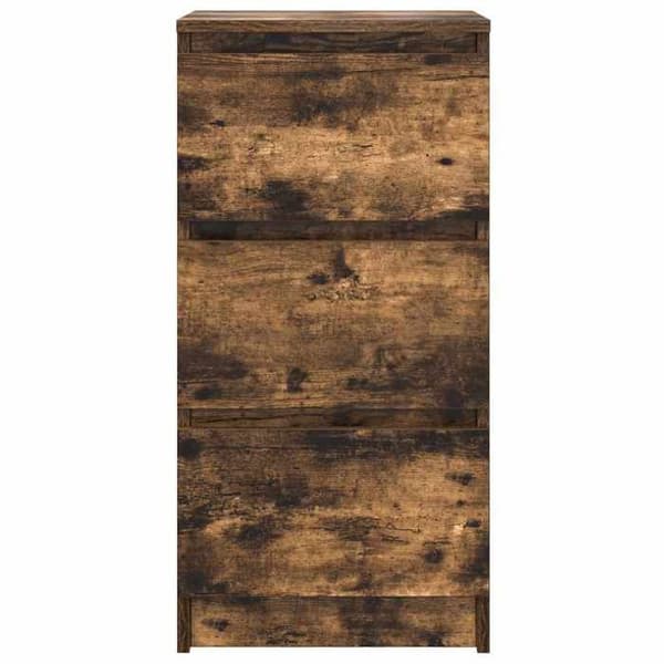 Maison Exclusive - Buffé ek rökt 37,5x35x76 cm ingenjörsträ