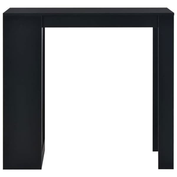 Maison Exclusive - Barbord med hylde Sort 110x50x103 cm