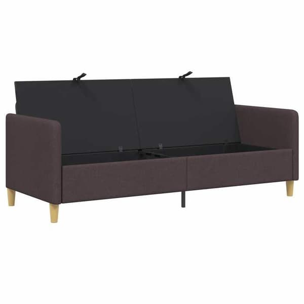 Maison Exclusive - Sofa med opbevaring Mørkebrun 192 x 78 x 87 cm Polyester