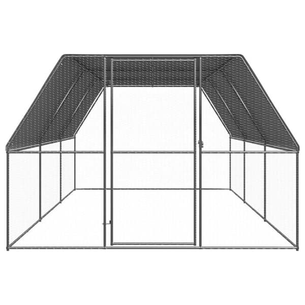 Maison Exclusive - Utomhus hönshus 3x6x2 m Galvaniserat stål
