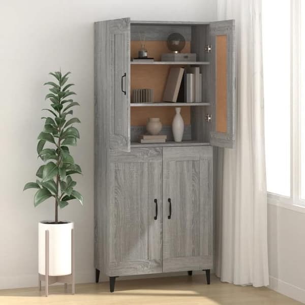 Maison Exclusive - Buffé Sonoma Grå 69,5x34x90 cm Ingenjörsträ