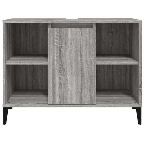Maison Exclusive - Diskbänk möbel sonoma grå 80x33x60 cm ingenjörsträ