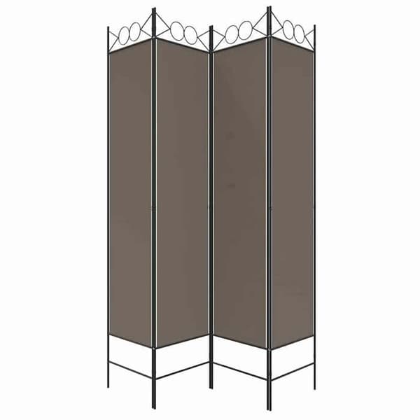 Maison Exclusive - Skillevæg 4 paneler Antracit 160x220 cm Stof