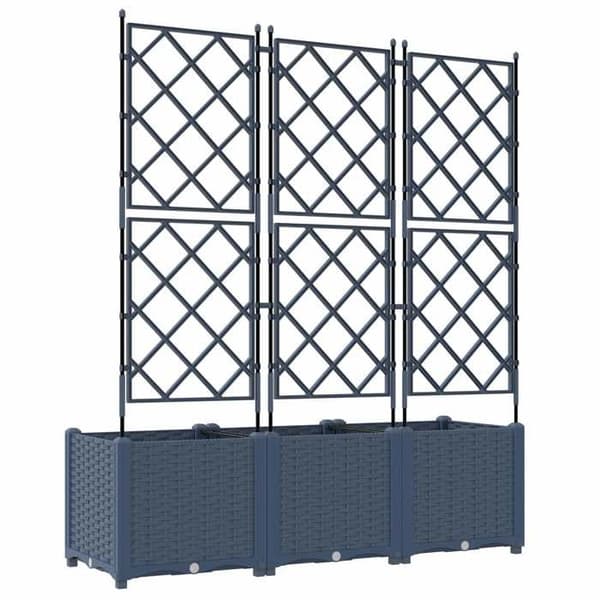 Maison Exclusive - Havekrukke 3 stk Grå 120 x 40 x 143 cm PP Grå