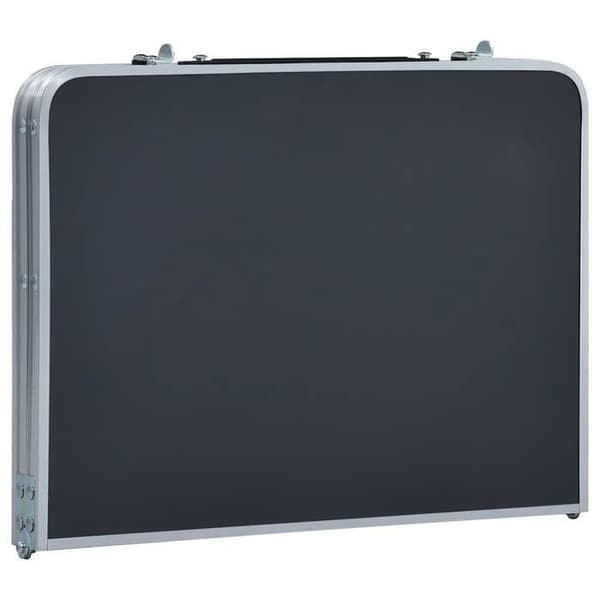 Maison Exclusive - Fällbord för camping Grå Aluminium 60x40 cm Aluminiumgrå