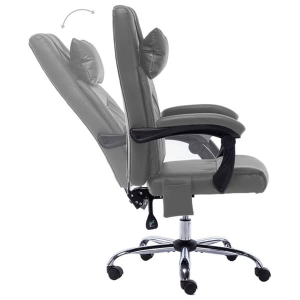 Maison Exclusive - Massage kontorstol Anthracite Similicuir antracit