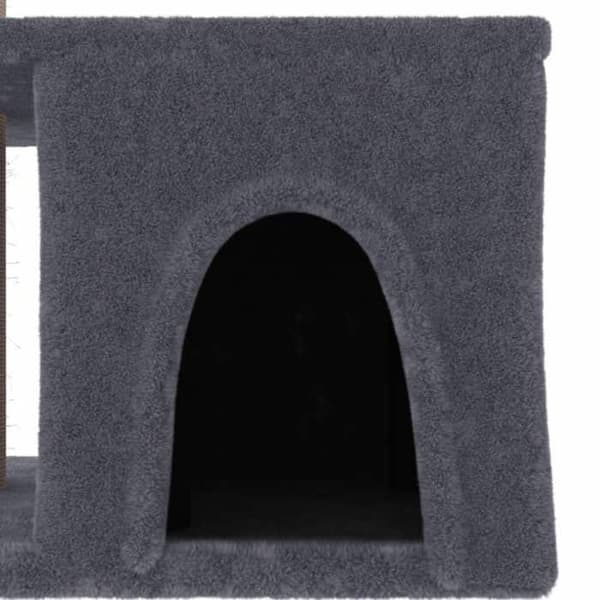 Maison Exclusive - Kattekradsetræ med sisal gribeflader i mørkegrå 48 cm mörkgrå
