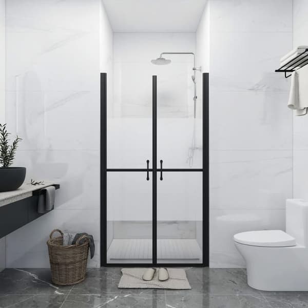 Maison Exclusive - Duschdörr ESG halvmatte (83-86)x190 cm