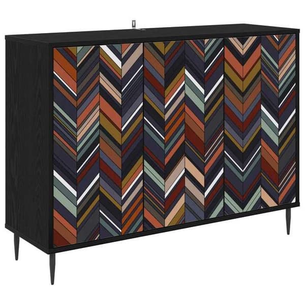 Maison Exclusive - Buffet OMMEN Sort eg 102 x 33 x 76 cm Ingeniørtræ