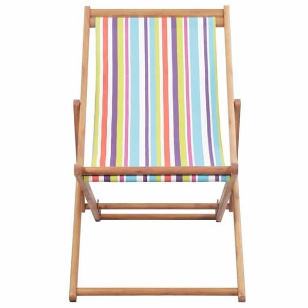 Maison Exclusive - Foldestol i stof med multicolor træstruktur Multifärgad (multifärgad trästruktu