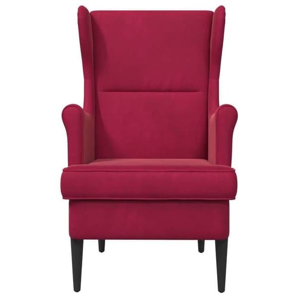 Maison Exclusive - Fåtölj Bordeaux Sammet