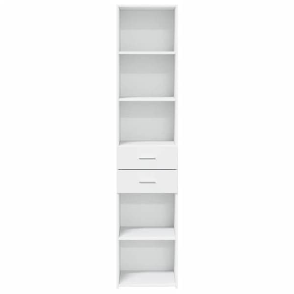 Maison Exclusive - Vit hög buffé 40x42,5x185 cm ingenjörsträ