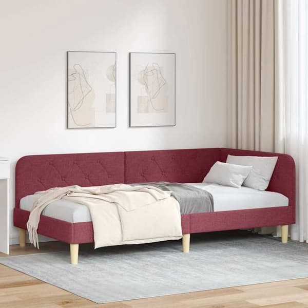 Maison Exclusive - Bordeaux hjørneseng 90 x 200 cm stof