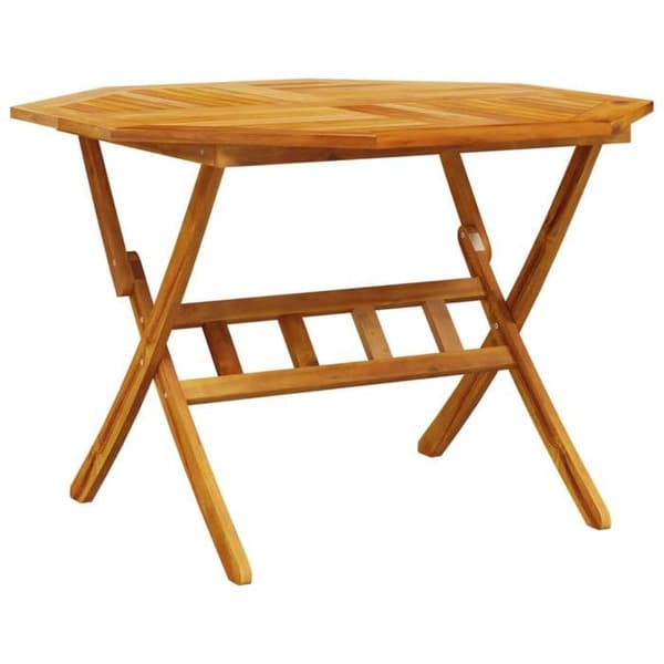 Maison Exclusive - Fällbord för trädgård Ø110x75 cm av solid akaciaträ