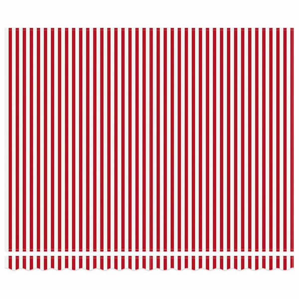 Maison Exclusive - Fällbart tak Röd och Vit 400 × 350 cm