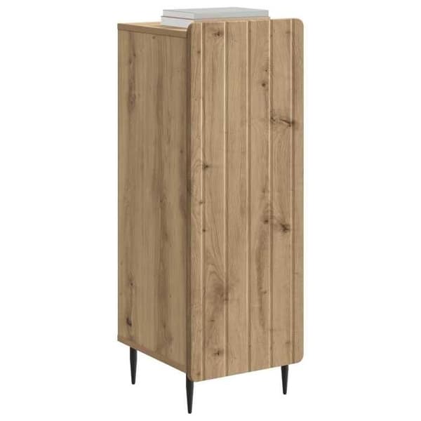 Maison Exclusive - Buffet i håndlavet egetræ 34,5 x 33 x 92 cm Ingeniørtræ