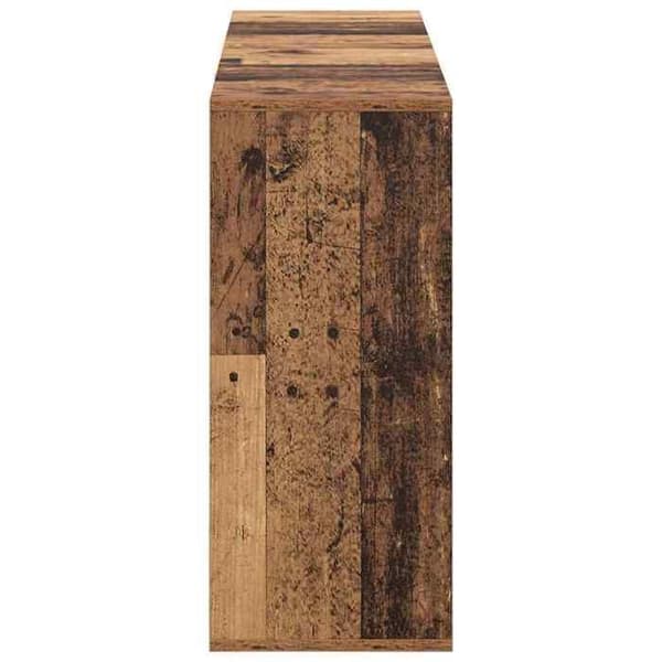 Buffé - EXKLUSIVT HUS - 120x30x75 cm - Ingenjörsträ - Inbyggda hyllor - Rektangulär