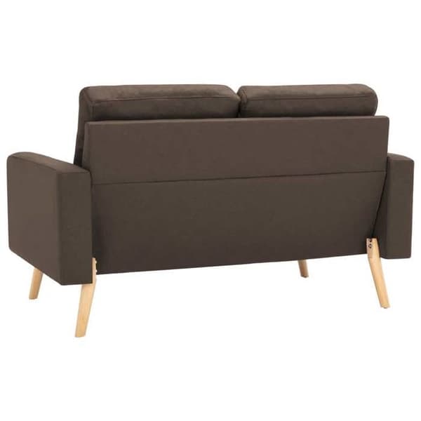 Maison Exclusive - Set med 2 soffor i brunt tyg brun