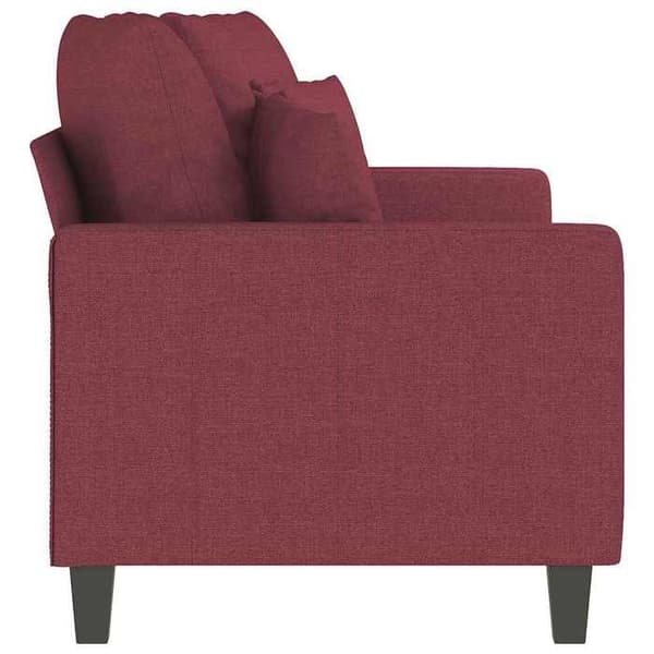 Maison Exclusive - Soffa 2-sits Röd vinröd 140 cm Tyg Röd Bordeaux