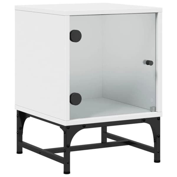 Natskab - EKSKLUSIV HUS - 35 x 37 x 50 cm - Hvid - Glasdør - Stort opbevaringsrum Vit