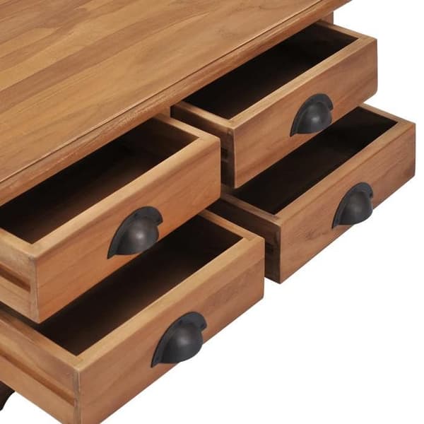 Maison Exclusive - Soffbord 68x68x30 cm i solid teakträ Teckmassiv (färgvariationer och ådr
