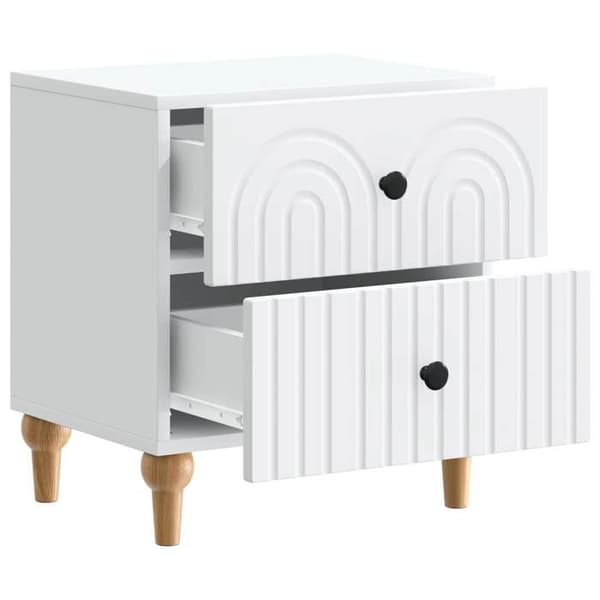 Natteskab - EKSKLUSIV HUS - 2 skuffer - Hvid - 43 x 34,5 x 48 cm Vit