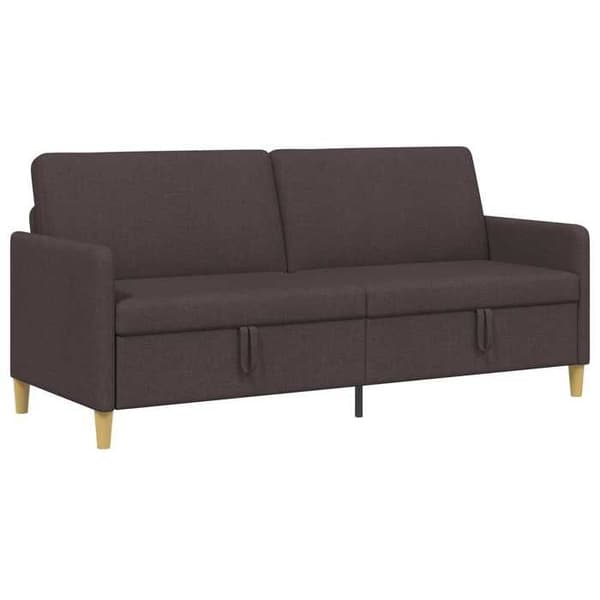 Maison Exclusive - Sofa med opbevaring Mørkebrun 192 x 78 x 87 cm Polyester