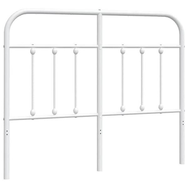 Maison Exclusive - Erstatnings hovedgærde metal hvid 120 cm Vit