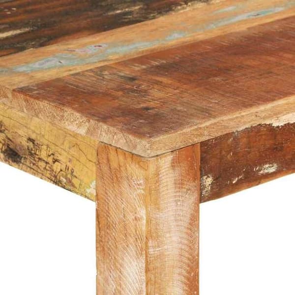 Matbord - EXKLUSIV HEM - 110x55x76 cm - Återvunnet massivt trä - Rektangulär - Lantlig stil Blå