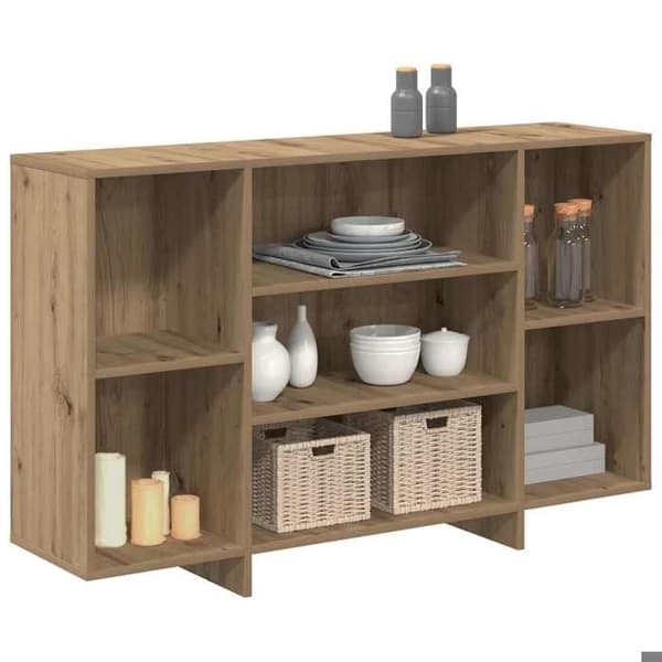 Maison Exclusive - Buffet i håndlavet egetræ 120 x 30 x 75 cm Ingeniørtræ