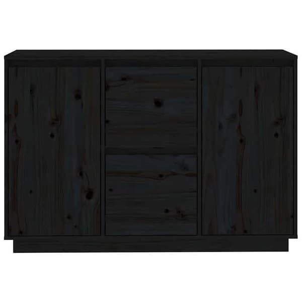 Maison Exclusive - Buffet Musta 111x34x75 cm Massiivipuu