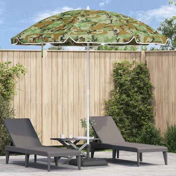 Maison Exclusive - Haveparasol 263 x 263 x 272 cm polyester 170T Camouflage