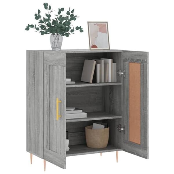 Maison Exclusive - Buffé Sonoma Grå 69,5x34x90 cm Ingenjörsträ