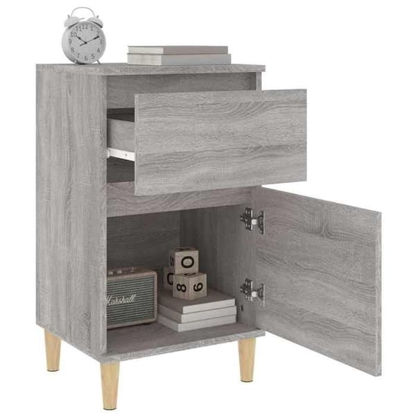 Maison Exclusive - Sängbord 2 st sonoma grå 40x35x70 cm