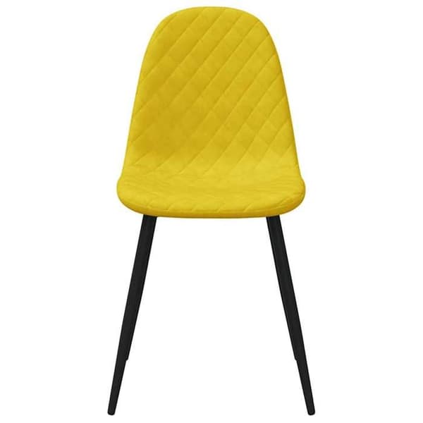Maison Exclusive - Matstolar set om 4 Senapsgul Sammet