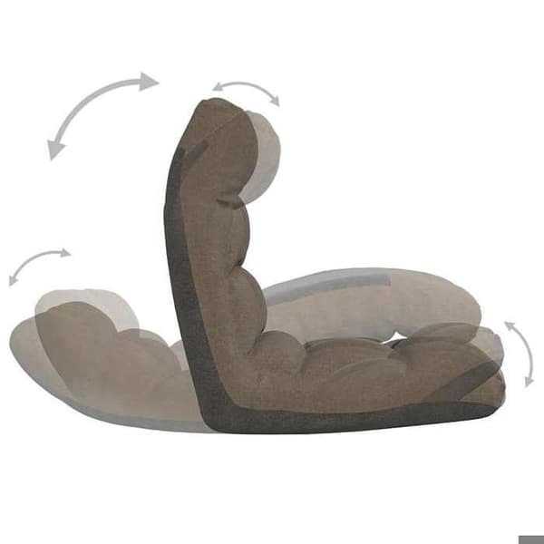 Maison Exclusive - Foldbar gulvstol Taupe Stof