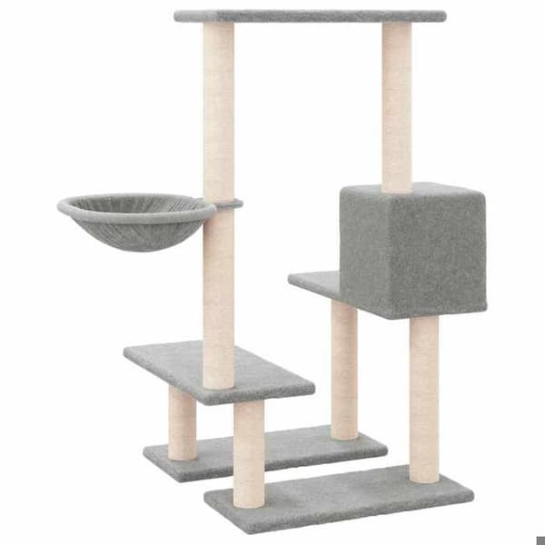 Maison Exclusive - Katte træ med sisal kløer Lys grå 94,5 cm Ljusgrått