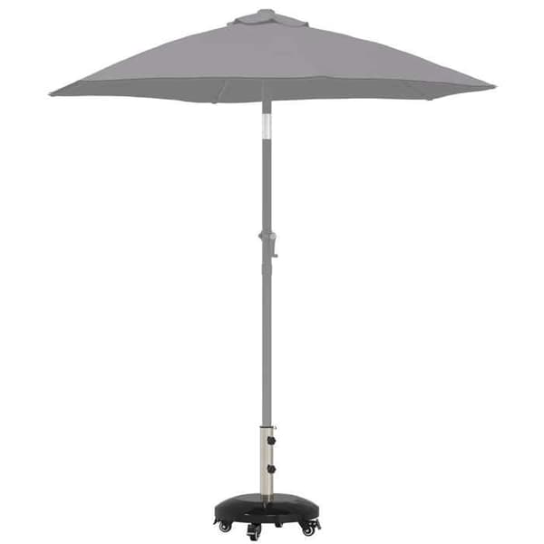 Maison Exclusive - Granitsockel med hjul för stolpe 40-50 mm 29 kg
