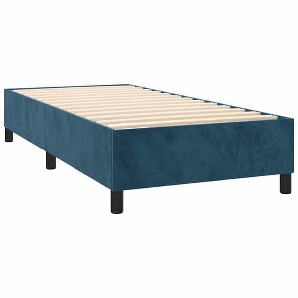 Maison Exclusive - Lakanat, sängyn runko, LED Sininen 90x200cm Sametti