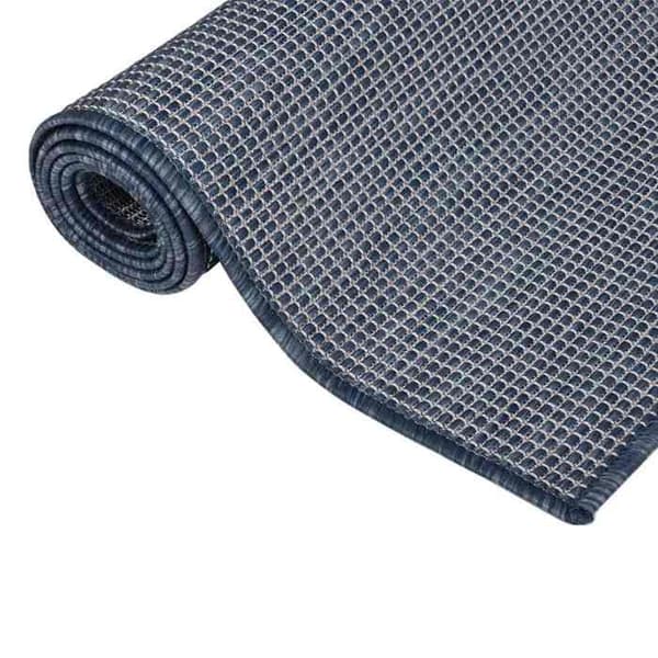 Maison Exclusive - Utomhusmatta med platt väv 120x170 cm Blå