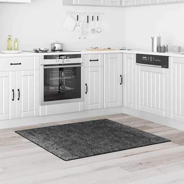 Maison Exclusive - Mjukmatta Antiskid Grå Mörk 120 x 120 cm PP