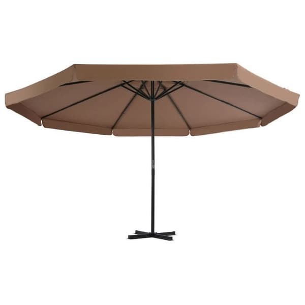 Maison Exclusive - Haveparasol med bærbar base taupe Mol