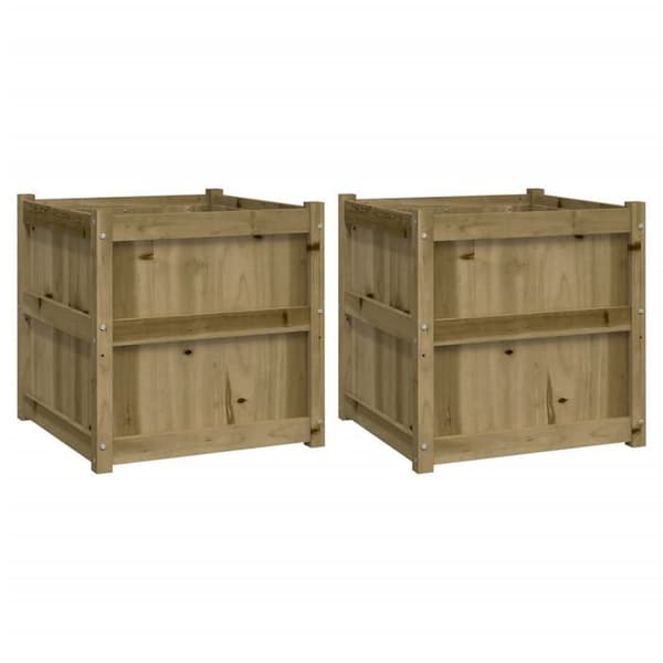 Maison Exclusive - 2 st planter i tryckimpregnerad furu