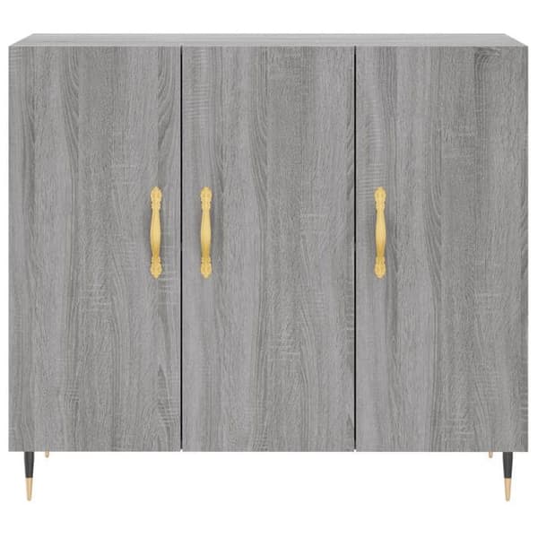 Maison Exclusive - Buffet sonoma grå 90x34x80 cm ingenjörsträ