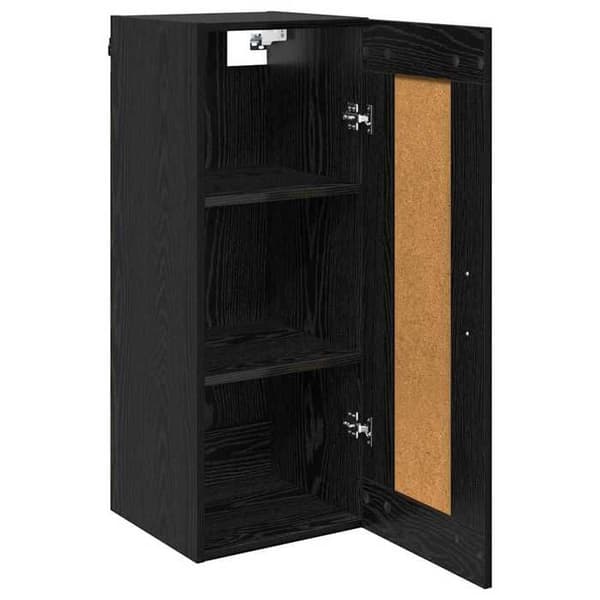 Dressoarer & bufféskåp - MAISON EXCLUSIVE - Rektangulär väggmöbel - 3 hyllor + 1 fack - Matt svart