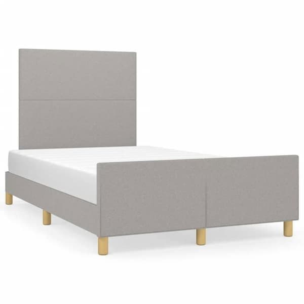 Maison Exclusive - Sengebund uden madras lys grå 120x200 cm stof
